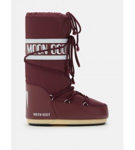 MOON BOOT STIVALE ICON BURGUNDY IN NYLON