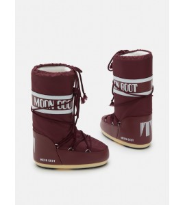 MOON BOOT STIVALE ICON BURGUNDY IN NYLON