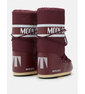 MOON BOOT STIVALE ICON BURGUNDY IN NYLON