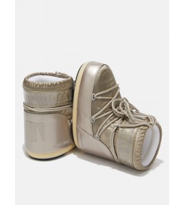 MOON BOOT STIVALE ICON GLANCE PLATINO IN RASO