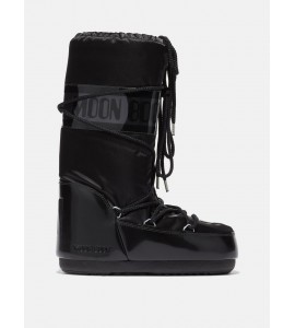 MOON BOOT STIVALE ICON GLANCE NERO IN RASO