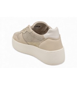 DATE COURT PLATFORM HAIRY BEIGE