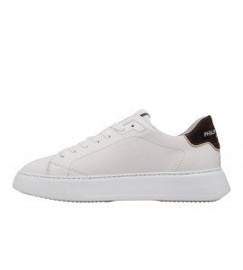 PHILIPPE MODEL SNEAKER TEMPLE LOW BLANC BRUN