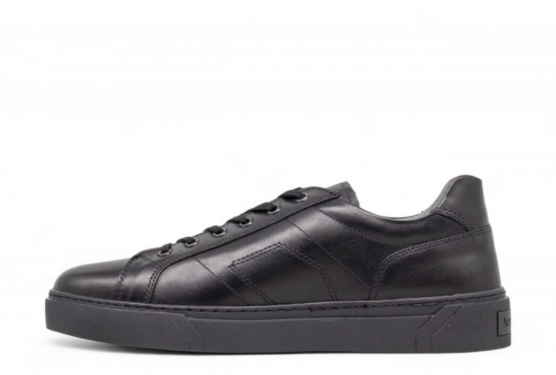 Nerogiardini sneakers da uomo in vera pelle blu navy