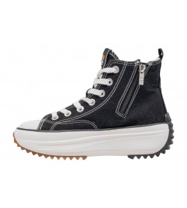 REFRESH SNEAKER ALTA IN CANVAS 172752 NERO