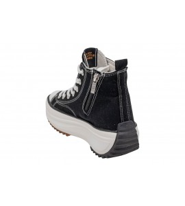 REFRESH SNEAKER ALTA IN CANVAS 172752 NERO