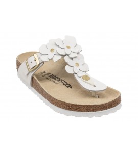 BIRKENSTOCK DONNA GIZEH FLOWER EMBE WHITE 1026686