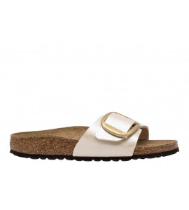 BIRKENSTOCK DONNA Madrid Big Buckle Graceful Pearl White 1015279