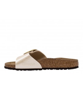 BIRKENSTOCK DONNA Madrid Big Buckle Graceful Pearl White 1015279