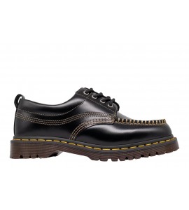 DR MARTENS Scarpe Lowell Moc Toe in pelle 31816001 BLACK