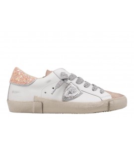 PHILIPPE MODEL donna PRSX VEU GLITTER PRLD VG06 bianco/rosa