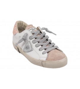 PHILIPPE MODEL donna PRSX VEU GLITTER PRLD VG06 bianco/rosa
