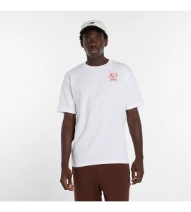 NEW BALANCE  T-SHIRT MT61H51D RAMEN BIANCO