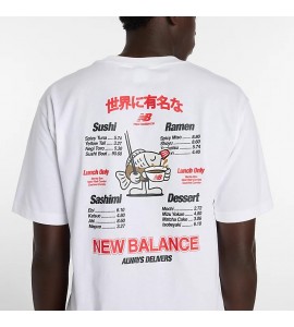NEW BALANCE  T-SHIRT MT61H51D RAMEN BIANCO