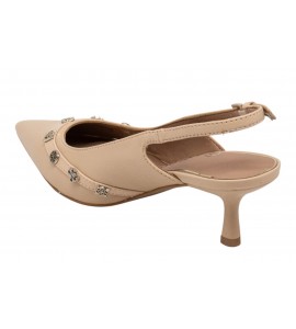 GUESS Yanai 4G Peony Logo Slingbacks FLPYANLEA05