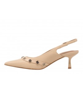 GUESS Yanai 4G Peony Logo Slingbacks FLPYANLEA05