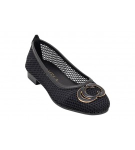 CARMELA BALLERINA TEX 163262 nero