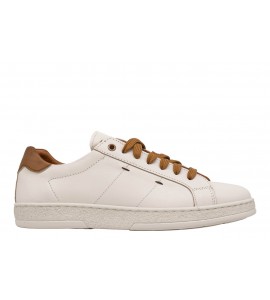 EXTON SNEAKER 100 COMB BIANCO/CUOIO