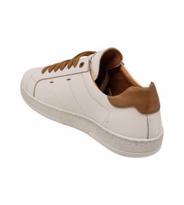 EXTON SNEAKER 100 COMB BIANCO/CUOIO
