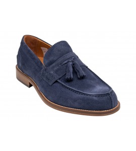 EXTON MOCASSINO CAMOSCIO 2143 BLU