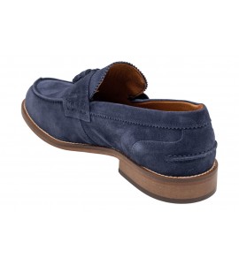 EXTON MOCASSINO CAMOSCIO 2143 BLU