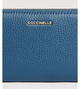 COCCINELLE Metallic LARGE E2MW5113201B27 DEEP BLU