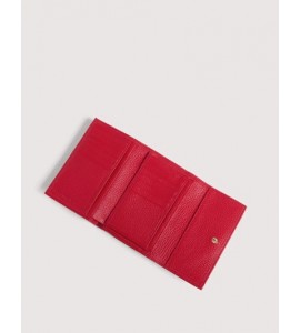 COCCINELLE PORTAFOGLI METALLIC MEDIUM SCARLET