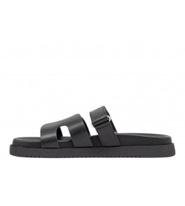 STEVE MADDEN CIABATTINA MISSILE BLK ACTION LEATHER