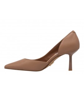 STEVE MADDEN DECOLLETE VENA DARK BLUSH LEATHER
