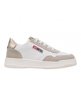 DIESEL S-Cascoun-Sneakers in pelle con logo laterale