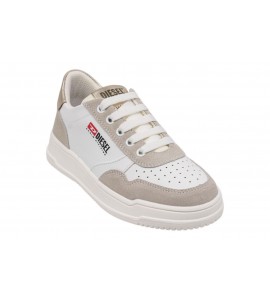 DIESEL S-Cascoun-Sneakers in pelle con logo laterale