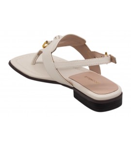 COCCINELLE SANDALO E4U2F400101 N17 LOOP SMOOTH BIANCO