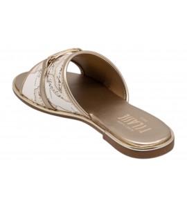 ALVIERO MARTINI ciabattina 2450/0371/X132 MILK GEO/PLATINUM