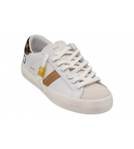 DATE donna W441-HL-CA-WD HILL LOW CALF WHITE-LEOPARD