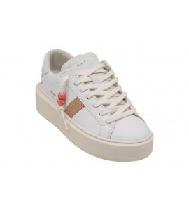 DATE donna W441-HP-CA-WP HILL LOW PLATF CALF WHT-COO