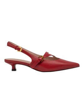 COCCINELLE slingback E4U0R210201 R02 GINKO SMOOTH SCARLET
