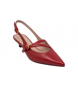 COCCINELLE slingback E4U0R210201 R02 GINKO SMOOTH SCARLET