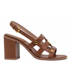 COCCINELLE sandalo E4U1O180201 W11 C-EASY COW COGNAC