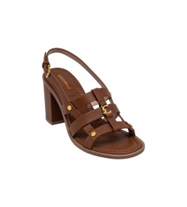 COCCINELLE sandalo E4U1O180201 W11 C-EASY COW COGNAC