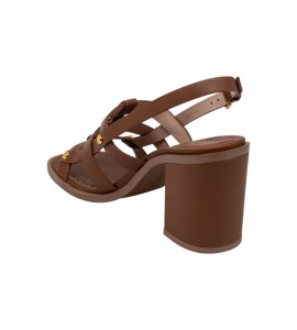 COCCINELLE sandalo E4U1O180201 W11 C-EASY COW COGNAC