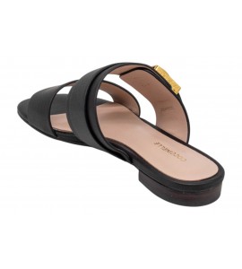 COCCINELLE CIABATTINA E4U7Q170101 001 C-ME LOCK NOIR