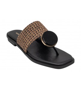 NOA HARMON CIABATTINA MARGOT 10285-67 BLACK-CUERO