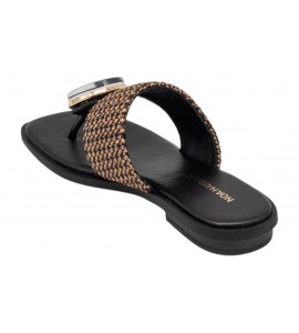 NOA HARMON CIABATTINA MARGOT 10285-67 BLACK-CUERO