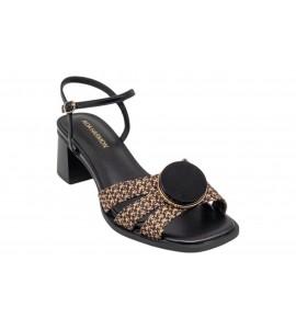 NOA HARMON SANDALO CARMEN 10287-67 BLACK-CUERO
