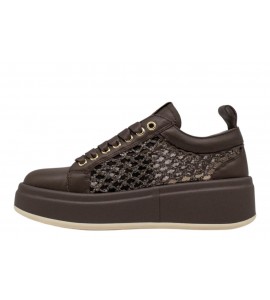 GIO+ SNEAKER OLIVA50C COMBI RAFFIA MORO