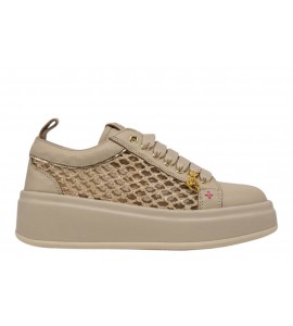 GIO+ SNEAKER OLIVA50A COMBI RAFFIA/MILK