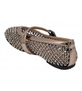 ALMA EN PENA BALLERINA CON STRASS V261255 PEWTER