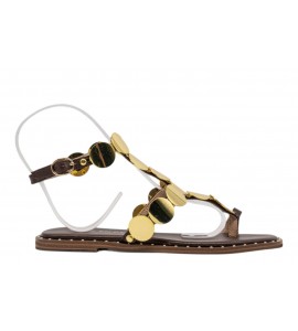 ALMA EN PENA sandalo basso V268201 NAPA COFFEE