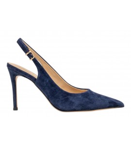 CHICONIC slingback 203.01.26CM.nvy CAMOSCIO navy