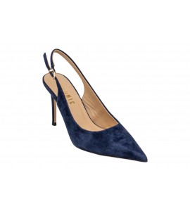 CHICONIC slingback 203.01.26CM.nvy CAMOSCIO navy